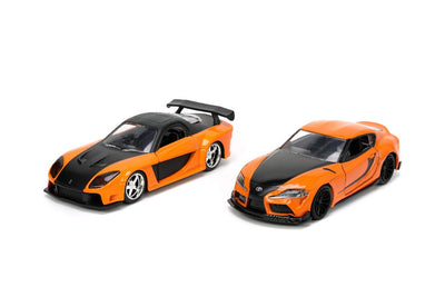 Jada 1/32 "Fast & Furious" Twin Pack - Han's Mazda RX-7 / Han's Toyota Supra