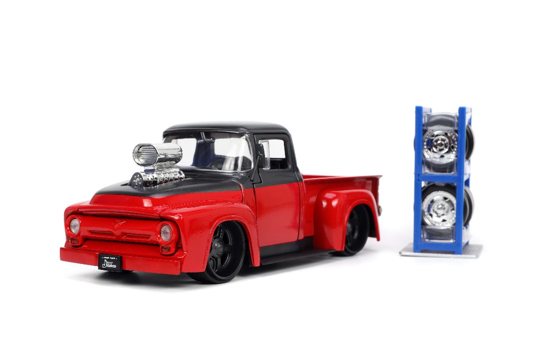 Jada 1/24 "Just Trucks" 1956 Ford F-100 Pickup with Rack