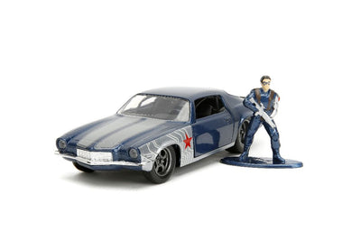 Jada 1/32 "Hollywood Rides" Marvel 1973 Chevy Camaro W/Winter Soldier