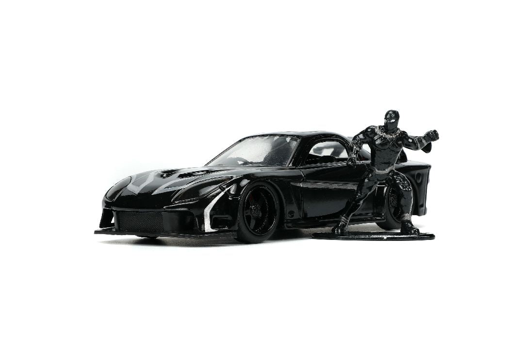 Jada 1/32 "Hollywood Rides" Marvel 1993 Mazda RX7 with Black Panther - Black