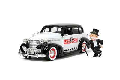 Jada 1/24 "Hollywood Rides" 1939 Chevy Master Deluxe with MR. MONOPOLY