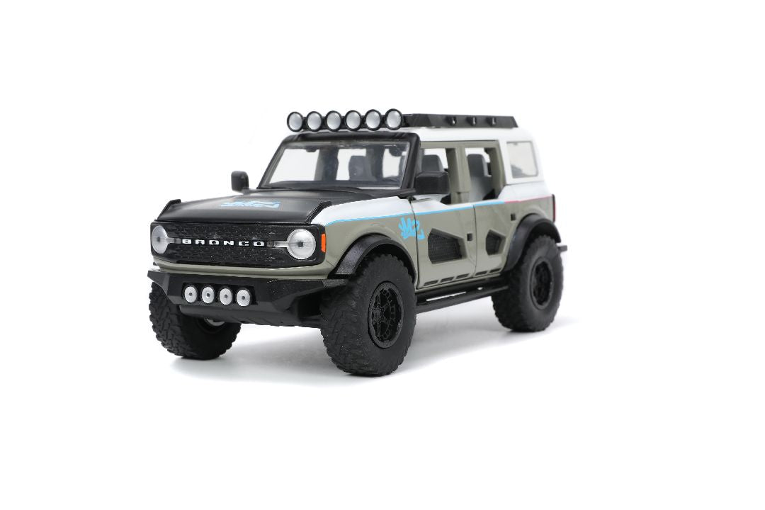 Jada 1/24 "Just Trucks" 2021 Ford Bronco - Grey/White