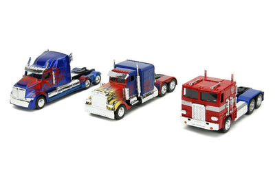 Jada 1/32 Transformers 3-Pack : G1, T1, T5 Optimus Prime