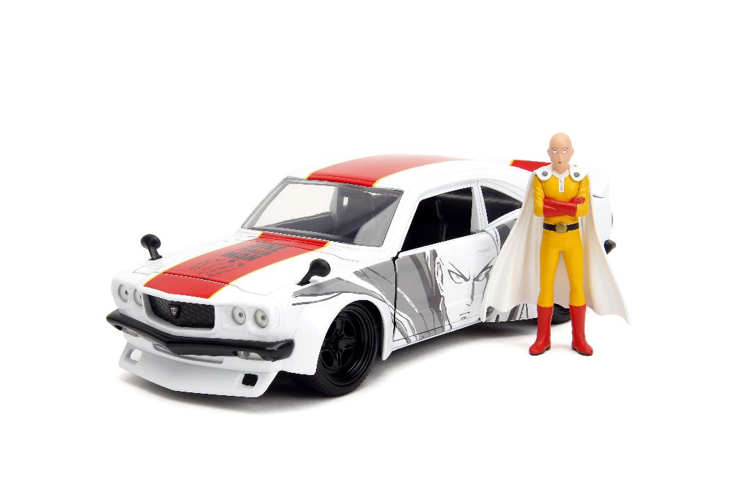 Jada 1/24 "Hollywood Rides" Viz Media - 1974 Mazda RX-3 with One Punch Man