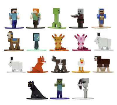 Jada 1.65" Nano Metalfigs Minecraft 18 Pack W8