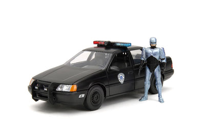 Jada 1/24 "Hollywood Rides" 1986 OCP Ford Taurus With RoboCop