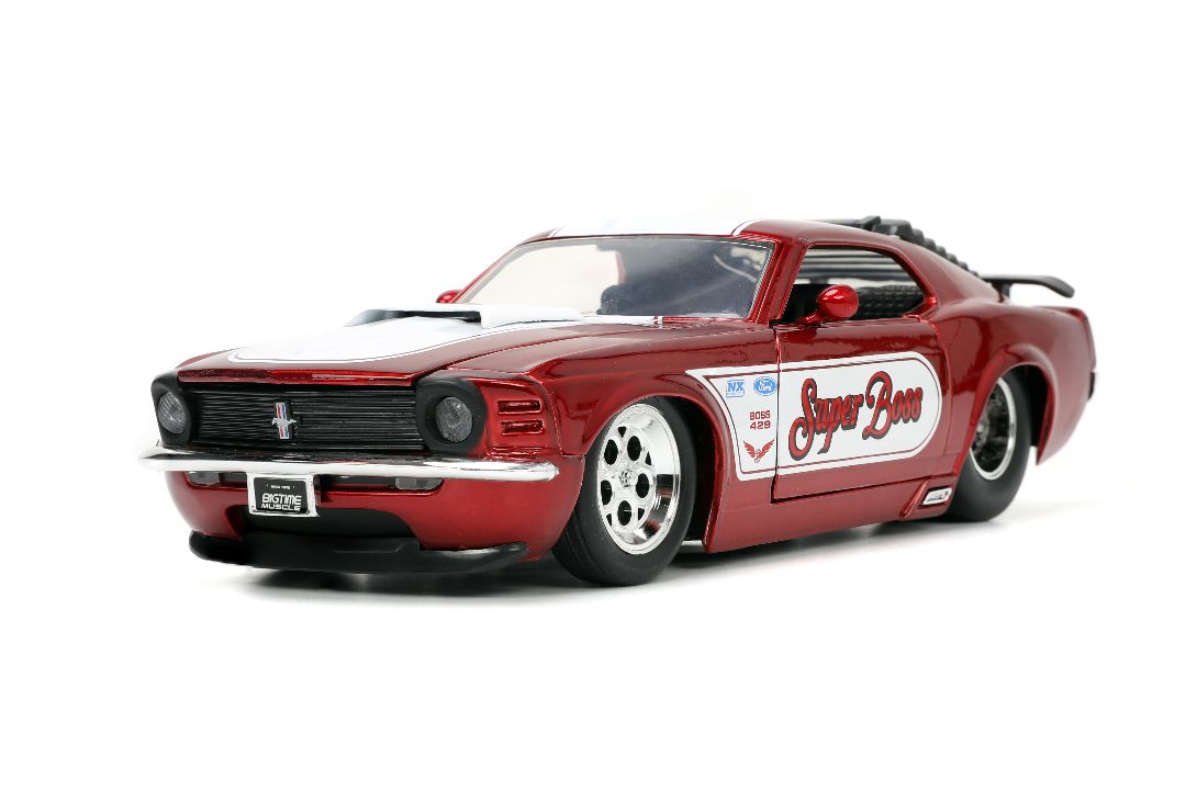 Jada 1/24 "BIGTIME Muscle" 1970 Ford Mustang Super Boss 429 - Candy Red