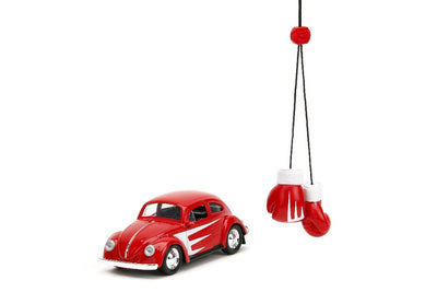 Jada 1/32 "PUNCH BUGGY" 1959 VW Beetle With Boxing Gloves - Red