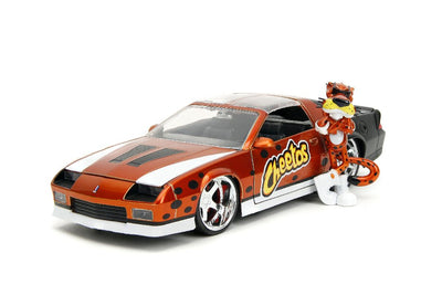 Jada 1/24 "Hollywood Rides" Cheetos 1985 Chevy Camaro with Chester Cheetah