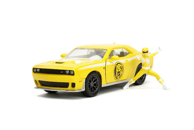 Jada 1/24 "Hollywood Rides" 2015 Dodge Challenger Hellcat with Yellow Ranger