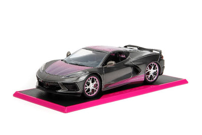 Jada 1/24 "Pink Slips" 2020 Corvette Stingray - Metallic Grey/Pink