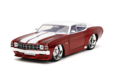 Jada 1/24 "BIGTIME Muscle" 1971 Chevy Chevelle SS - Candy Red/White