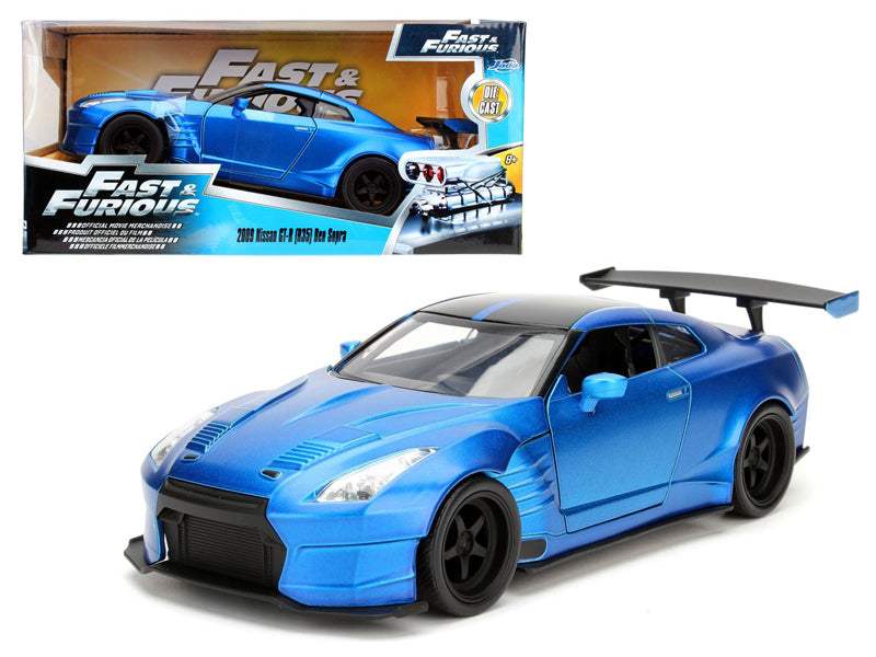 Jada 1/24 "Fast & Furious" Brian's 2009 Nissan GTR (R35) Ben Supra - Primer Candy Blue