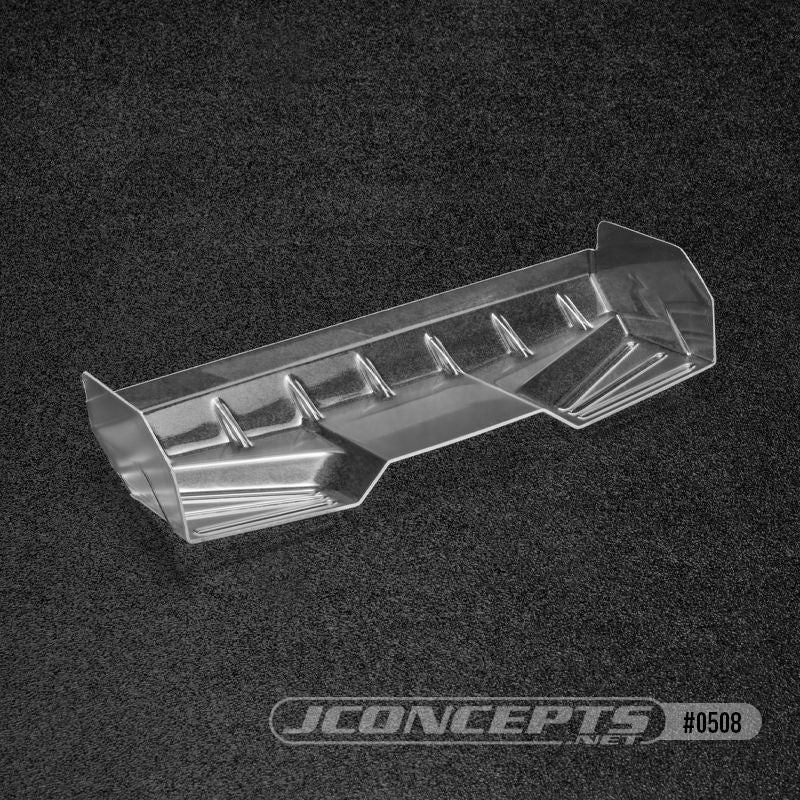 JConcepts Finnisher polycarbonate pre-trimmed 1/8th rear wing, 1.5mm thickness (Fits ��1/8th off-road buggies)
