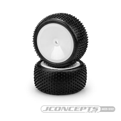 JConcepts Siren LP - pink compound, 2.2" 2WD/4WD Buggy Rear (pre-mounted on 3348W wheels) (2)