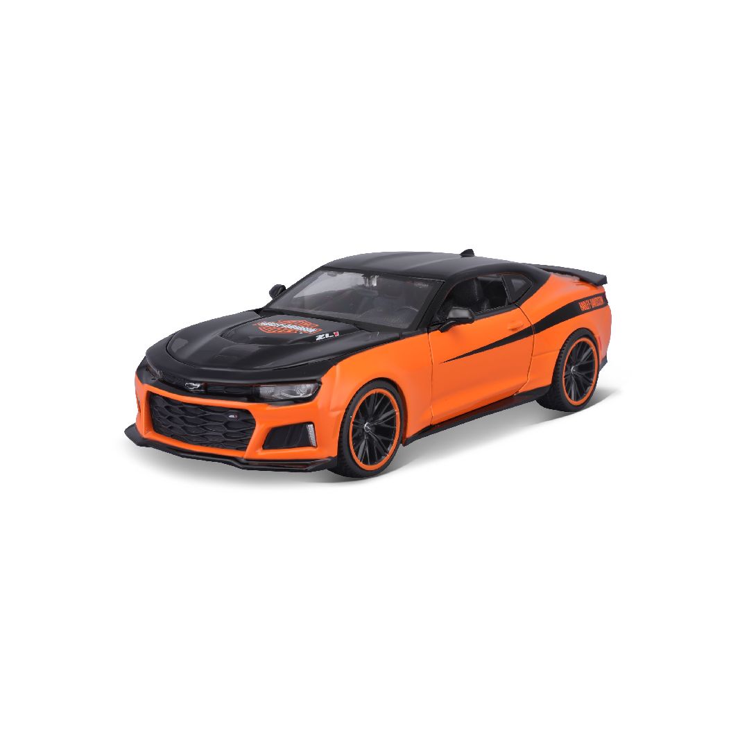 Maisto 1/24 Harley Davidson Custom 2017 Chevrolet Camaro ZL1 (Black/Orange)