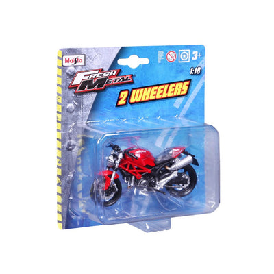 Maisto 1/18 2 Wheelers Assortment (12 Pack)