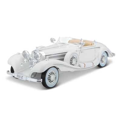 Maisto 1/18 Premiere Edition 1936 M-B 500 K Typ Specialroadster (White)