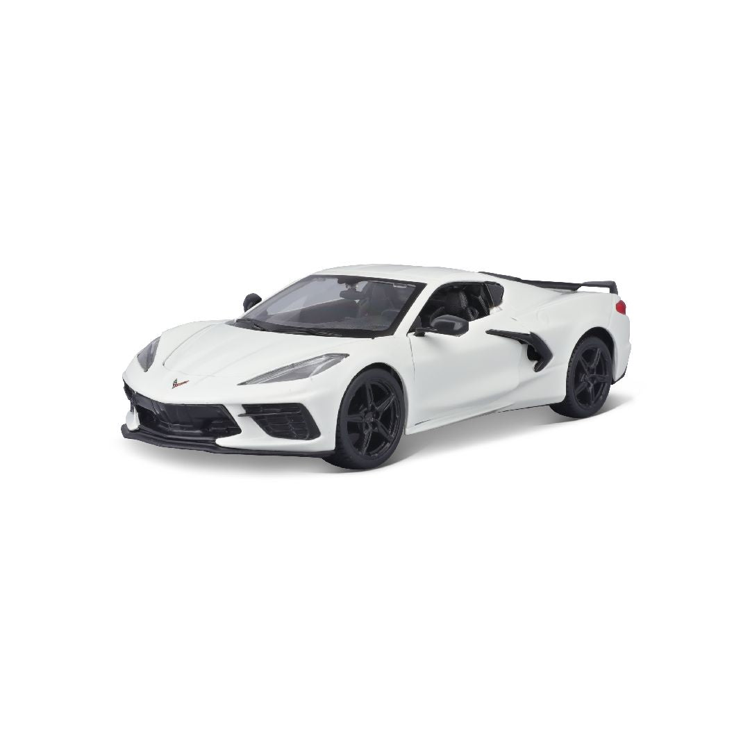 Maisto 1/24 Assembly Line 2020 Chevrolet Corvette Stingray Coupe (White)