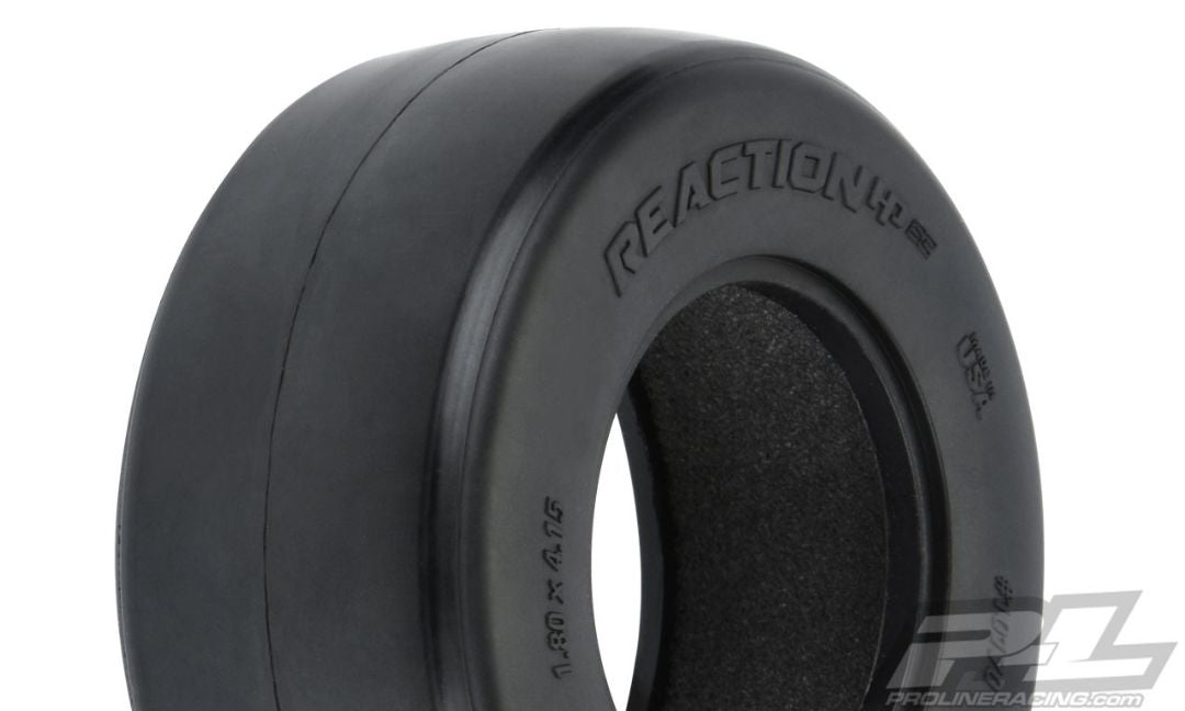 Pro-Line Reaction HP SC 2.2"/3.0" S3 (Soft) Drag Racing BELTED Tires (2) for SC Trucks Rear