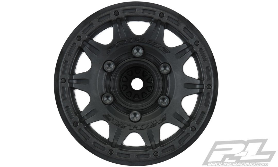 Pro-Line Raid 2.8" Black 6x30 Removable Hex Wheels (2) for Stampede/Rustler 2wd & 4wd Front and Rear