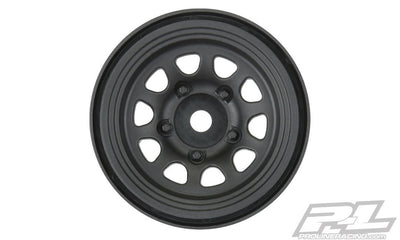 Pro-Line Keystone 1.55" Black Plastic Internal Bead-Loc 12mm Wheels for Rock Crawlers Front or Rear