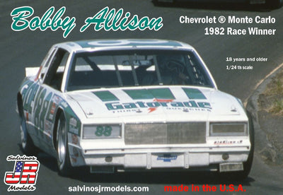 Salvinos JR Models 1/24 Bobby Allison Chevrolet Monte Carlo 1982 Race Winner Model Kit