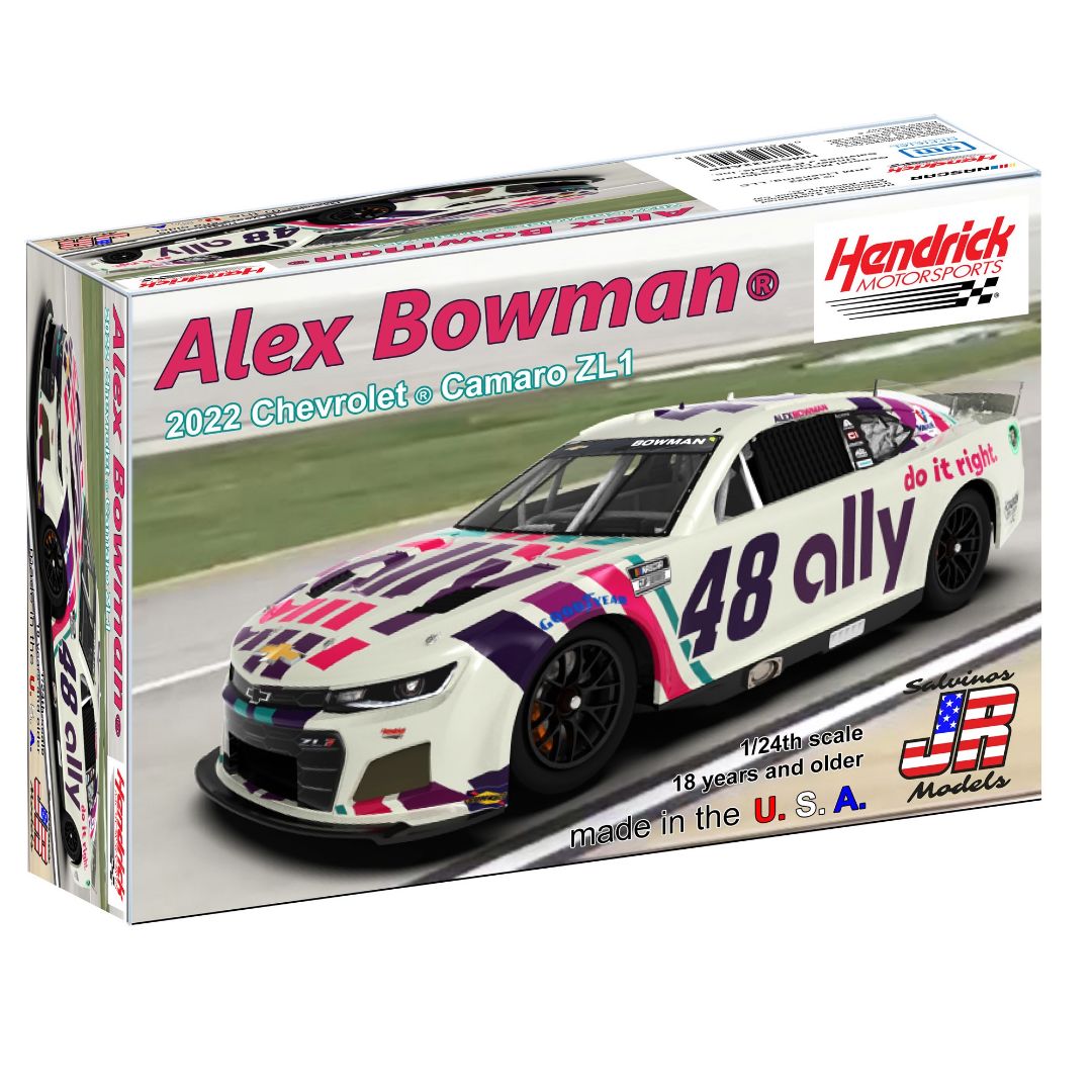 Salvinos JR Models 1/24 Hendrick Motorsports Alex Bowman 2022 Camaro Model Kit