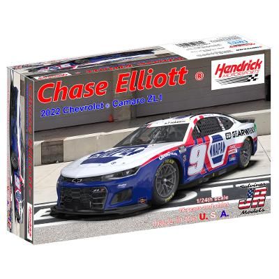 Salvinos JR Models 1/24 Hendrick Motorsports Chase Elliott 2022 Camaro - Patriotic Model Kit