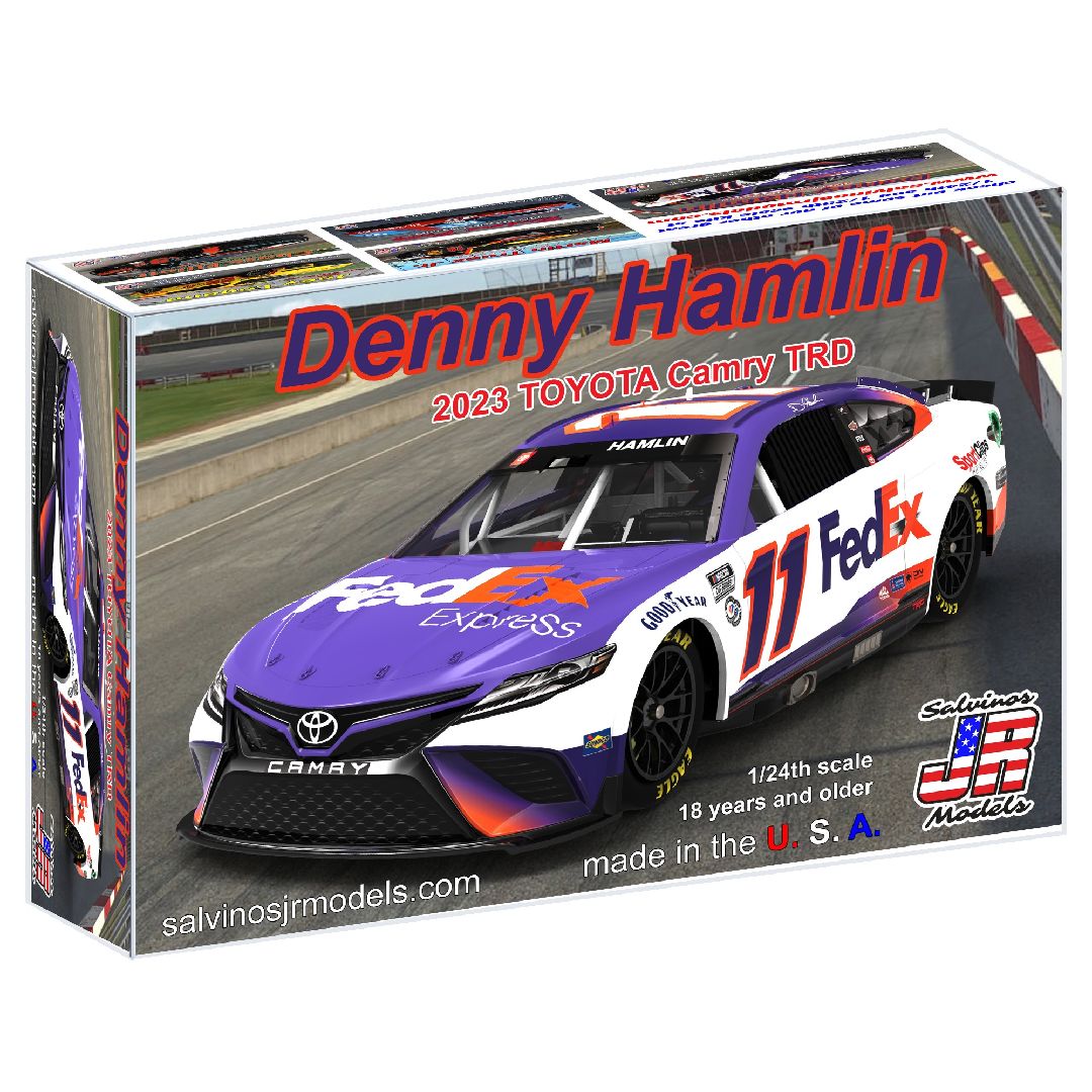 Salvinos JR Models 1/24 Joe Gibbs Racing Denny Hamlin 2023 Toyota Camry Primary Model Kit