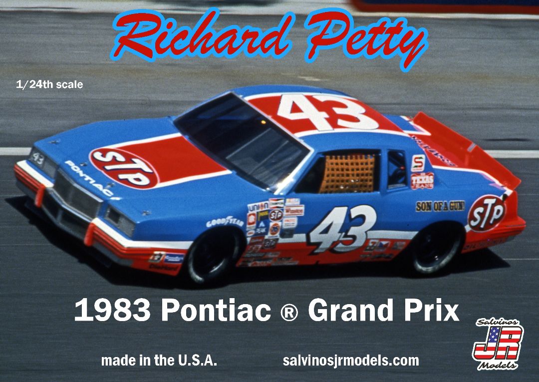 Salvinos JR Models 1/25 Richard Petty 1983 Pontiac Grand Prix Winner Model Kit