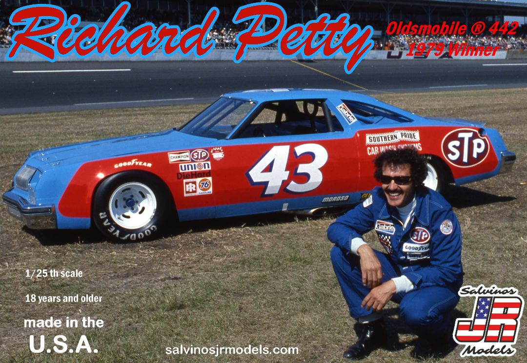 Salvinos JR Models 1/25 Richard Petty #43 Oldsmobile 442 Winner 1979 Model Kit