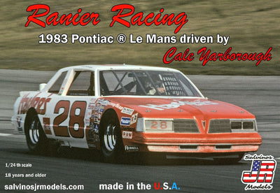 Salvinos JR Models 1/24 Ranier Racing 1983 Pontiac LeMans driven by Cale Yarborough Model Kit