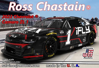 Salvinos JR Models 1/24 Trackhouse Racing Ross Chastain 2022 Camaro Model Kit