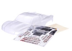 Traxxas Body Slash 4X4 (Also Fits Slash VXL & Slash 2WD) (Clear Requires Painting)/ Window Masks/ Decal Sheet (Requires #6967 Latches And #6966 Latch Mounts For Clipless Mounting)