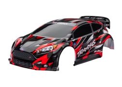 Traxxas Body, Ford Fiesta® ST Rally Brushless, red (painted, decals applied)