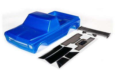 Traxxas Body, Chevrolet C10 (blue) (includes wing & decals) (requires #9415 series body accessories to complete body)