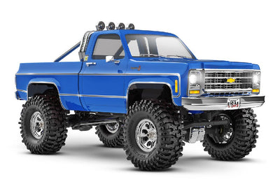 Traxxas TRX-4M High Trail Edition Crawler with Chevy K10 Pickup Body 1/18-Scale 4X4 - Blue