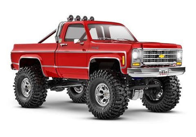 Traxxas TRX-4M High Trail Edition Crawler with Chevy K10 Pickup Body 1/18-Scale 4X4 - Red