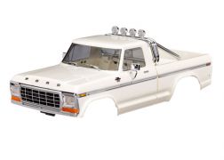 Traxxas Body, Ford F-150 Truck (1979), complete, white (includes grille, side mirrors, door handles, roll bar, windshield wipers, side trim, & clipless mounting) (requires #9834 front & rear bumpers)