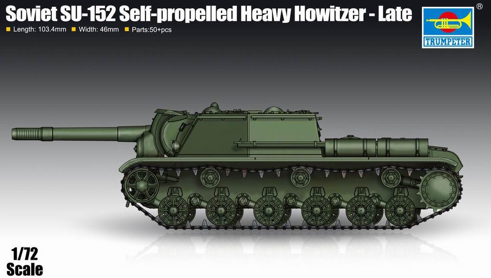 Trumpeter 1/72 Soviet SU-152 Self-propelled Heavy Howitzer - Late