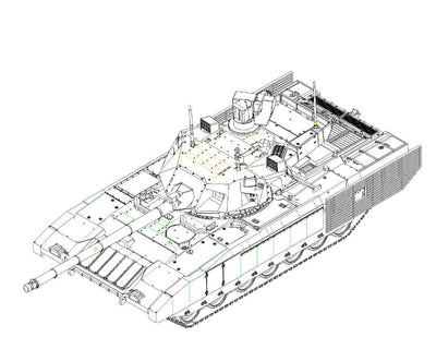 Trumpeter 1/72 Russian T-14 Armata Main Battle Tank (MBT)
