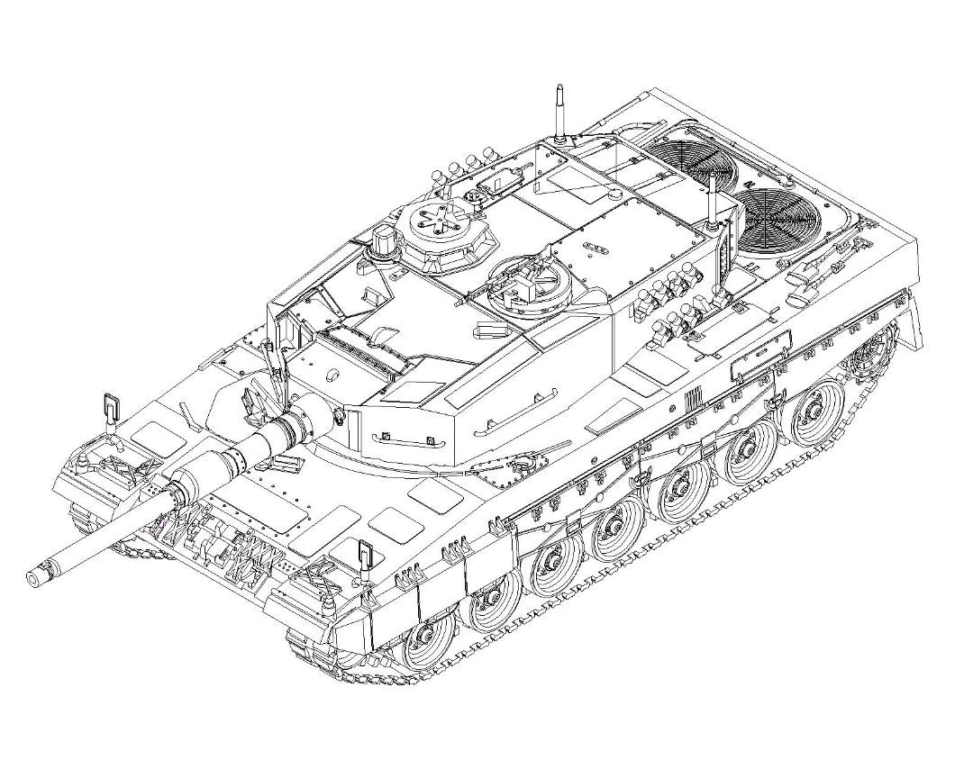 Trumpeter 1/72 German Leopard 2A4 Main Battle Tank (MBT)