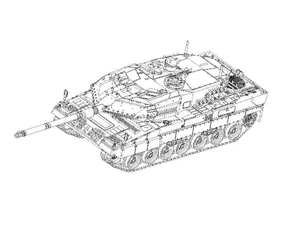 Trumpeter 1/72 German Leopard2A6 Main Battle Tank (MBT)