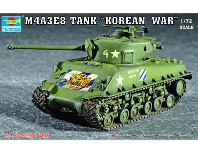 Trumpeter 1/72 M4A3E8 Tank (T80 Track)