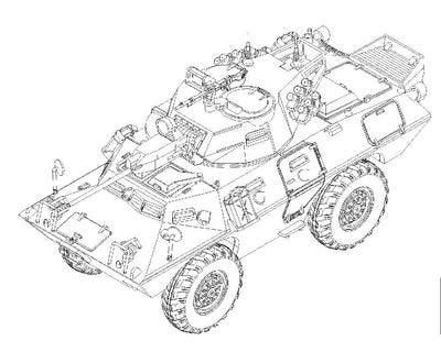 Trumpeter 1/72 V-150 Commando with 20mm Cannon