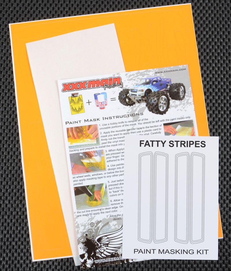 XXX Main Racing Fatty Stripes Paint Mask